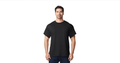 Blank black Gildan 5000 heavy cotton unisex t-shirt, plain tee