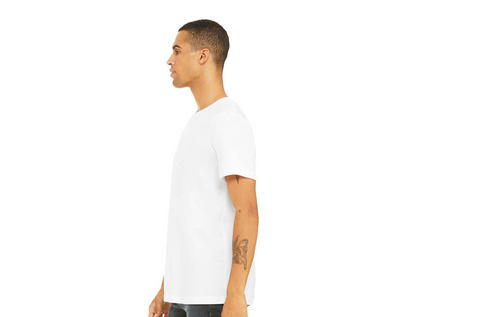 Blank white Teeland premium ring-spun cotton unisex t-shirt, plain tee